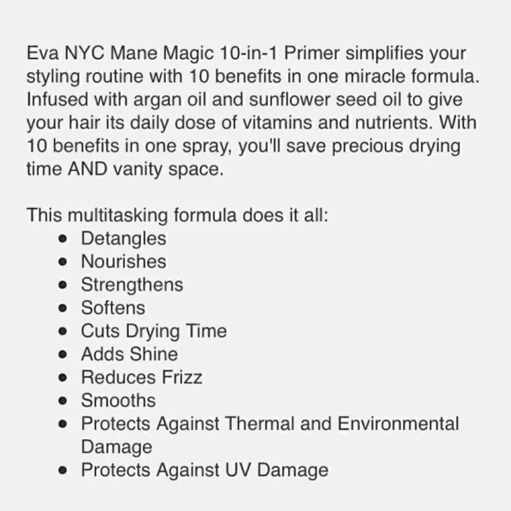 $6🌟 Eva Nyc Mane Magic 10-in-1 Primer - Picture 6 of 7